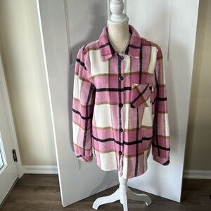 1Clique Beautiful Shacket Pink, Creme Khak & Black